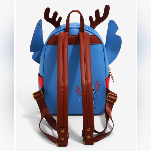 Loungefly Disney Lilo & Stitch Reindeer Stitch Mini Backpack BoxLunch Exclusive main image 4